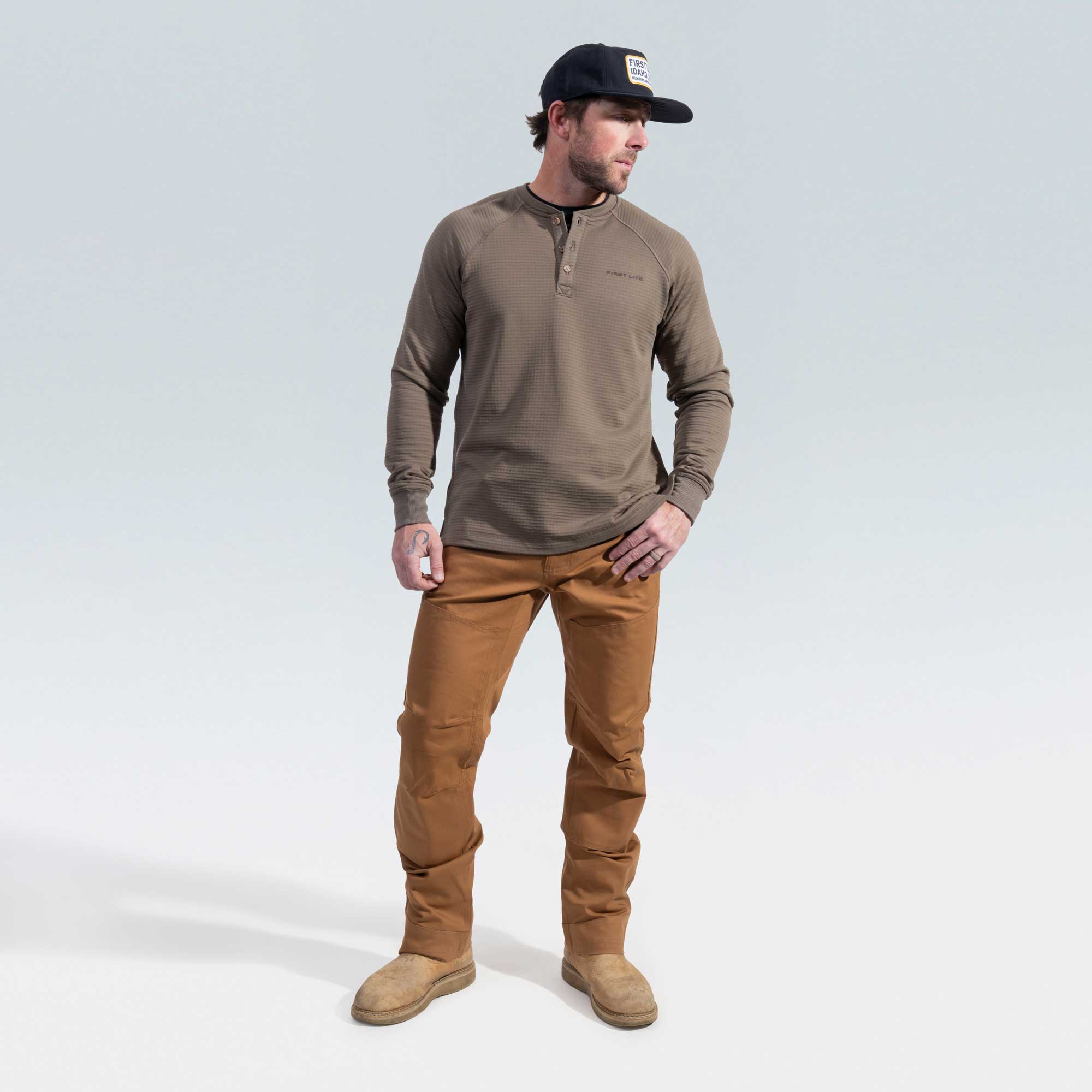 Men’s ThermaGrid Merino Wool Henley - Image 5